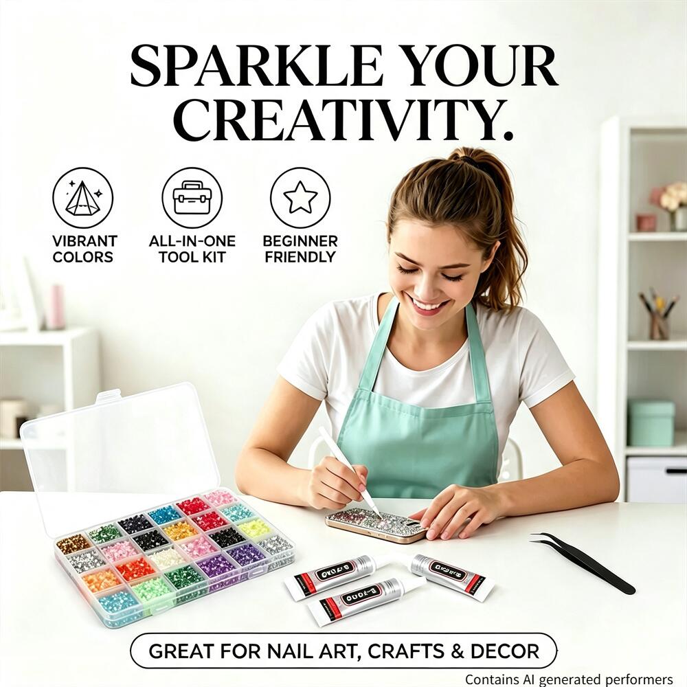 Resin Art Case - Kit Berlian Imitasi Resin Flatback 3mm