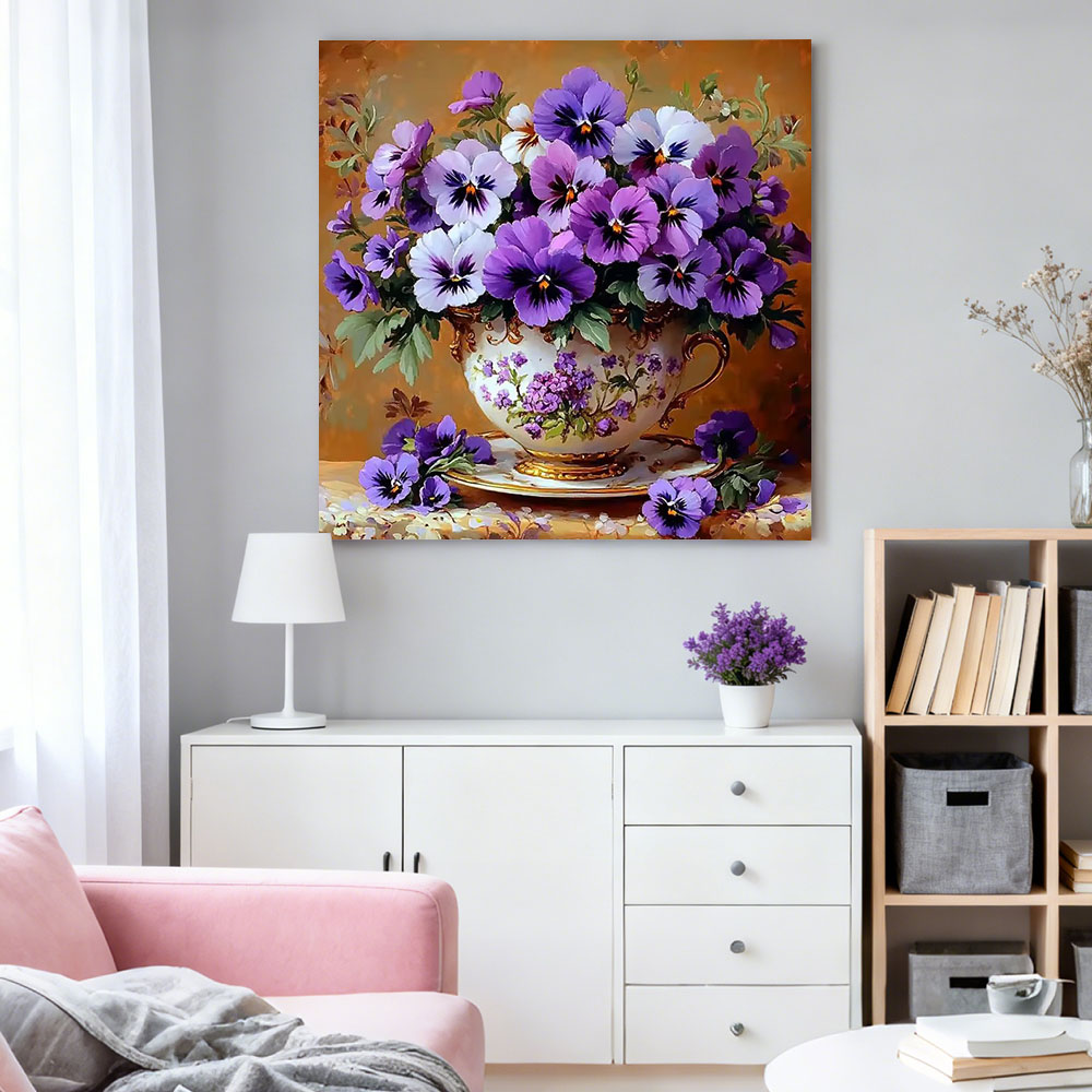 HUACAN 5D Diamond Mosaic Lukis - Resin Art Wallpaper ulasan dan harga