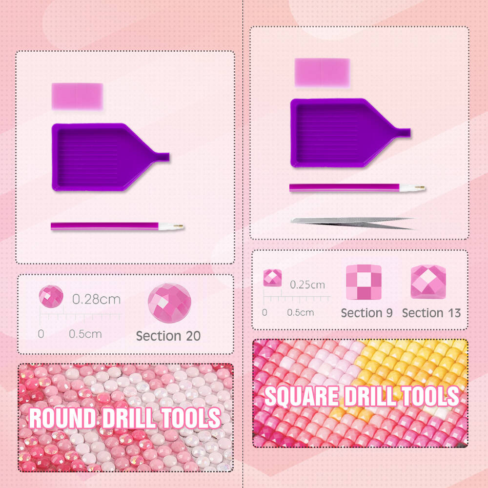 HUACAN 5D Diamond Mosaic Lukis - Resin Art Wallpaper ulasan dan harga