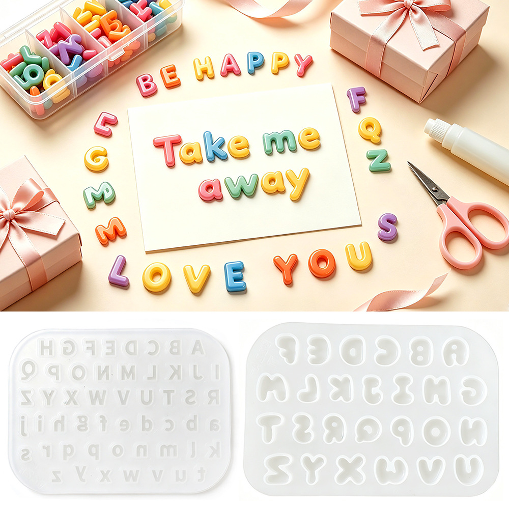 Cetakan Silikon Alfabet Mini 2 - Resin Art Alphabet ulasan dan harga