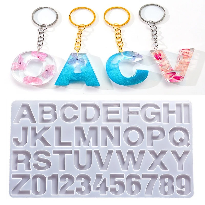 Cetakan Silikon Resin Epoksi A - Resin Art Alphabet ulasan dan harga