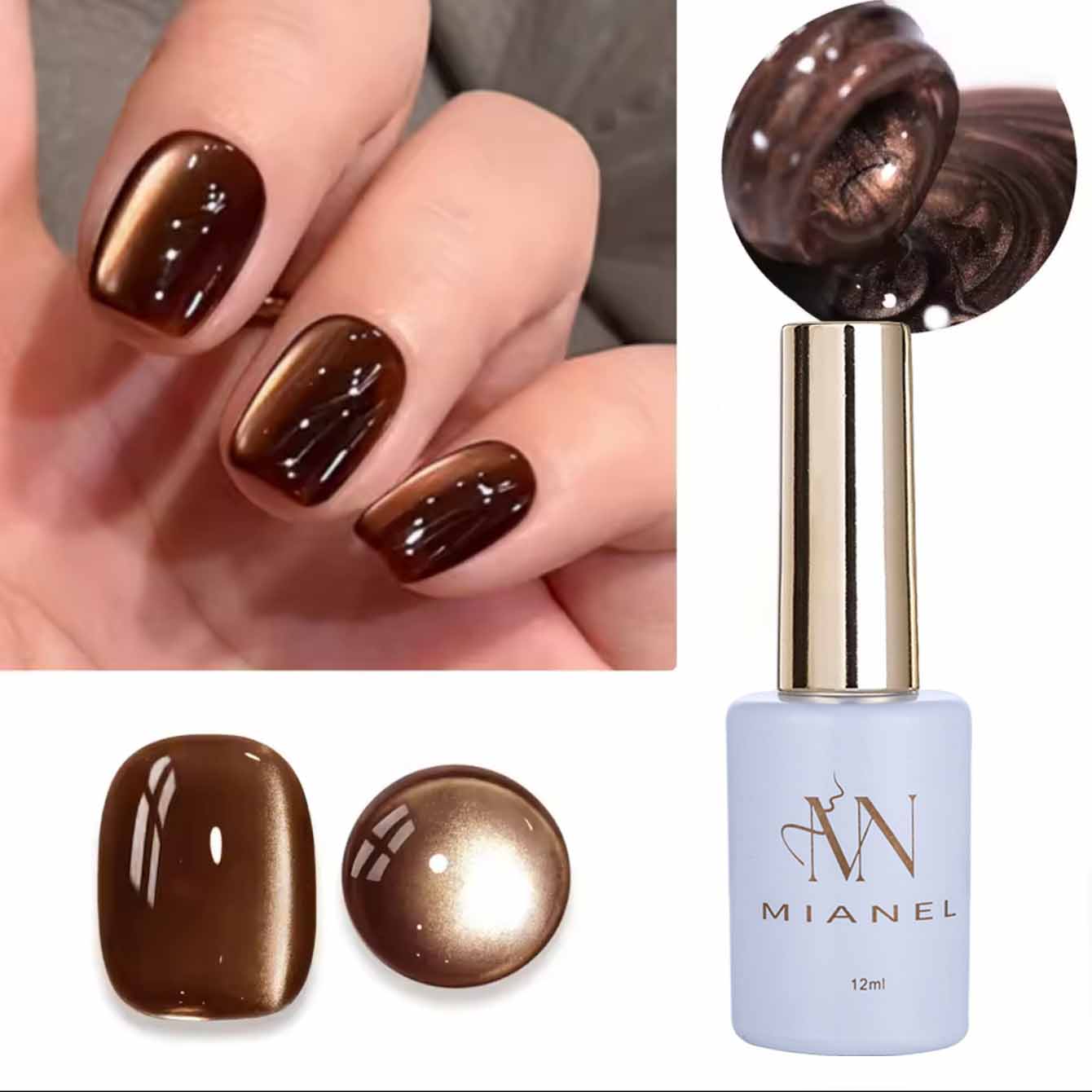 12ml 1-21pcs Cat Eye Gel Nail  - Resin Art Equipment ulasan dan harga