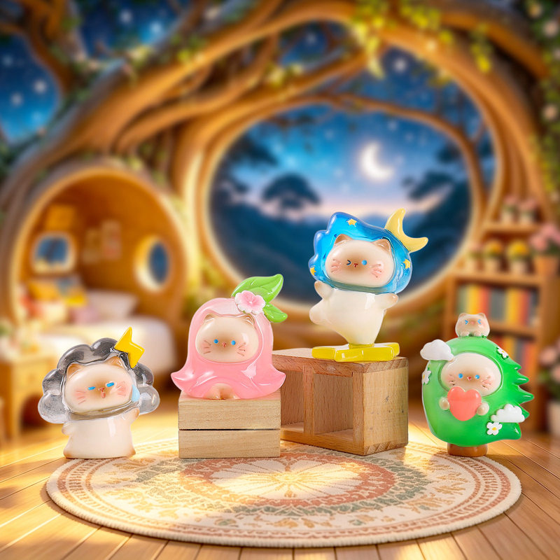 Koleksi Figur Kucing Lucu deng - Resin Art Case ulasan dan harga